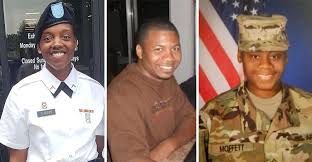 image of three black soldiers killed by drone attack in Jordan